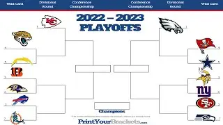 2023 NFL PLAYOFF PREDICTIONS! YOU WON'T BELIEVE THE SUPER BOWL MATCHUP! 100% CORRECT BRACKET!