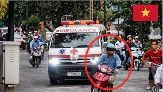 [Vietnam] Ho Chi Minh City Ambulances Responding Siren & Lights!