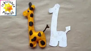Little Felt Giraffe by Mrs. InStitches - Hand Stitching