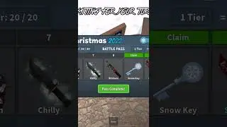 Claiming Stickers knife in the 2022 Christmas update (Murder Mystery 2)