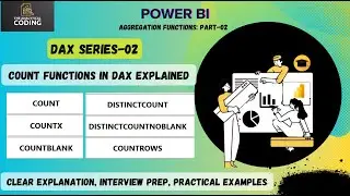 Mastering COUNT Functions in DAX | COUNT, COUNTX, COUNTBLANK, DISTINCTCOUNT & COUNTROWS Explained!