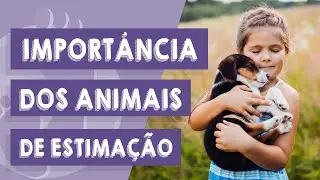 A importância de animais de estimação para crianças.