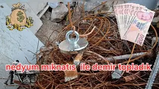 demir madeni bulduk. #demir #scrap #ekgelir #hurdatoplama #neodymiummagnets    #hurda #magnet