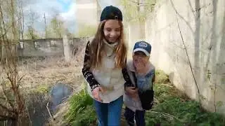 (2часть ) какой-то псих следил за нами, встретили  какого-то деда и двоих пьяных мужчин .