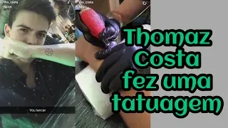 Thomaz Costa fez uma tatuagem!