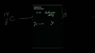 Radioactivity. Beta minus decay. Decay of C-14 isotope.@DineshNayalClasses