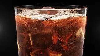 Coca Cola Liquid Simulation with Bubbles / Chaos Phoenix / 3Ds Max / 
