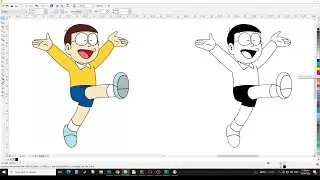 How to Convert Any Image Into Coloring Book Page or Black & White Images, CorelDraw Tutorial