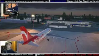 «Гость на стриме!». Летим. UNNT/USPP. Новосибирск - Пермь. Сеть Ивао. Airbus A330 Jar. Часть 2