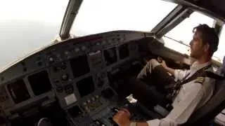 Mogadishu, HCMM Cockpit view FO landing 23
