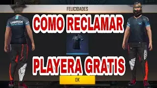COMO y DÓNDE VER para RECLAMAR LA PLAYERA AZUL O CAMISA AZUL AAA CHAMPION TEE EN FREE FIRE LEAGUE