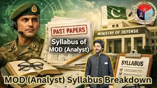 Ministry of Defense (Analyst) Syllabus | Past Paper & Test Pattern 2025 || MOD Analyst Past Paper 