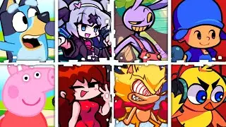 SCHOOLYARD but Every Turn a Different Character Sings 🎶⚡ (FNF SING-OFF )