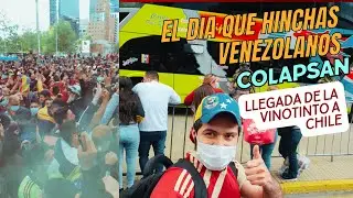 Reacción de HINCHAS VENEZOLANOS EN CHILE-LA VINOTINTO