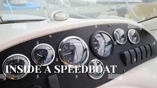 INSIDE A SPEEDBOAT