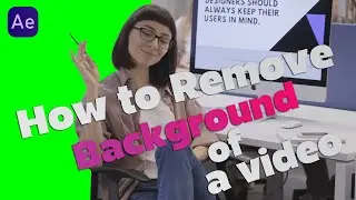 How to remove the background of a video using after effects.