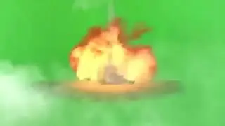 Missile gun to fire Green screen video