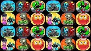 Red and Blue Stickman 2, Impostors vs Zombies, Red Ball 4, Plants vs Zombies 2, Tank Combat Android