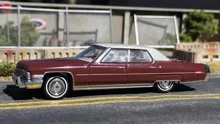 1/64 Greenlight 1973 Cadillac Sedan DeVille NewTooling Bootlegged!
