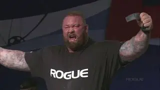 Hafthor Björnsson World Record ROGUE Elephant Bar Deadlift 1,045lbs/474 kg - Arnold Classic 2019
