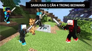 SamuraiS 1 cân 4 cực gắt trong Bedwars |Minecraft-Blockdrop Network| Samurai S