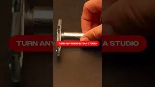 Turn any room into a STUDIO w/ a Scissor Clamp 🗜️ #filmmaking