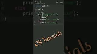 Program to find out whether number is even or odd | C program | 