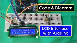 LCD Interface With Arduino UNO || How to connect 16x2 lcd with arduino.