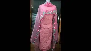 Transparent Embroidery Work Designer DUPATTA