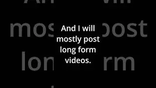 At least check out my long form content #shorts