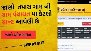 Gram Panchayat Grant Mahiti | જાણો તમારા ગામમાં કેટલી ગ્રાન્ટ આવી છે?