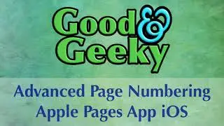 Apple Pages iOS - Advanced Headers Footers and Page Numbers