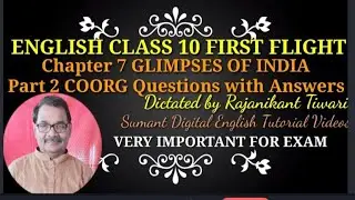 The Glimpses of India Part 2Coorg Questions with Answers
