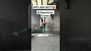 Hips and butt exercise #trending #motivation