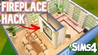 Custom Double-Sided Fireplace: Sims 4 Quick Tips Build Tutorial and Hacks 