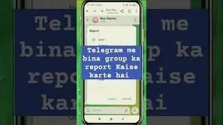 How To Report Spam On Telegram | Telegram Scam 