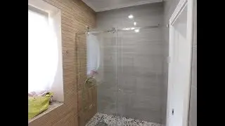 Стеклянные раздвижные двери для душевой