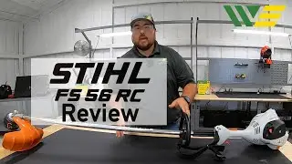 Stihl FS56RC-E Gas Trimmer Review and Raw Demo