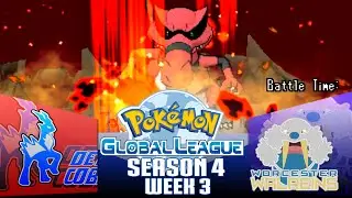 Pokémon Global League Season 4 Week 3: Detroit Cobalions (1-1) vs Worcester Walreins (1-1)