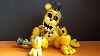 WITHERED GOLDEN FREDDY / FNAF / CLAY / PLASTILINA