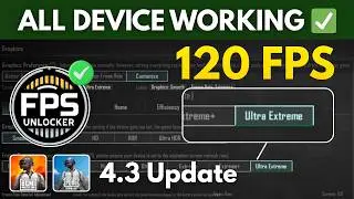 120 Fps In Pubg & Bgmi – All Device Working 100% | 4.3 UPDATE | Fps Unlocker