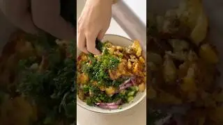 Трендовый салат из тик тока с жареной картошкой 🤤 