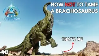 TAMING A BRACHIO AND OLD FRIENDS ARE BACK | EP.12 | ARK SURVIVAL ASCENDED | THE ISLAND
