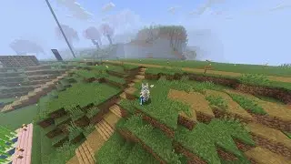 clearing out the abandoned village in minecraft.