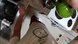 POV - morning coffee routine