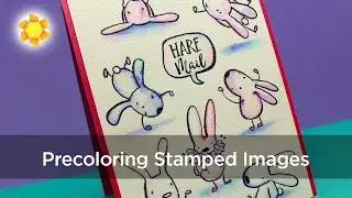 Precoloring Stamped Images with Tombow Dual Brush Markers
