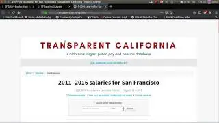 Kaggle Dataset: SF Salary Part1