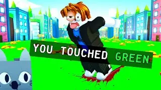 Pet Simulator X BUT you CAN'T touch the color GREEN...