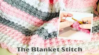 How to Crochet the Blanket Stitch: EASY Crochet Tutorial
