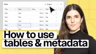 How to use tables & metadata in Rayon